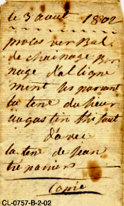 0757-B-2-02 titre à l'endos